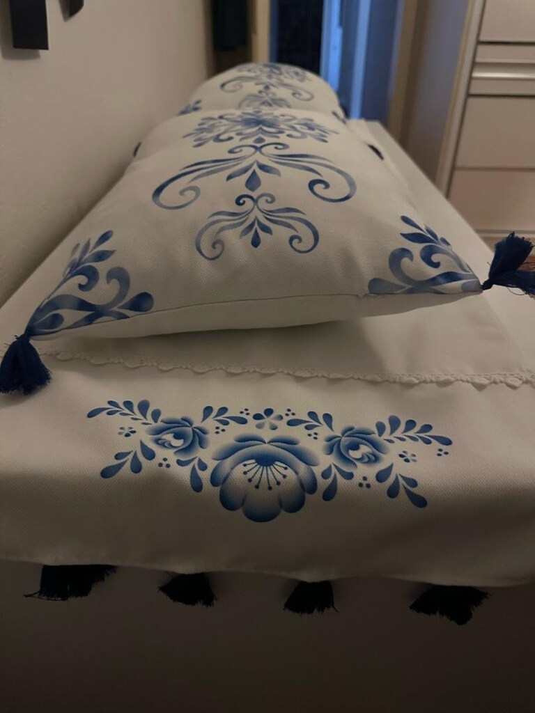 2 adet küçük yastık ve örtüsü - 4