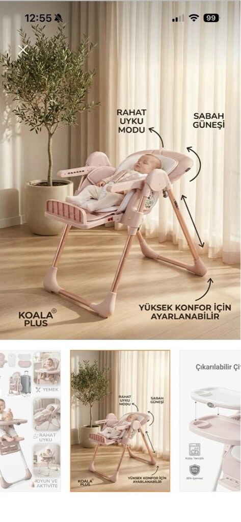 Kiwi mama sandalyesi Mint - 5