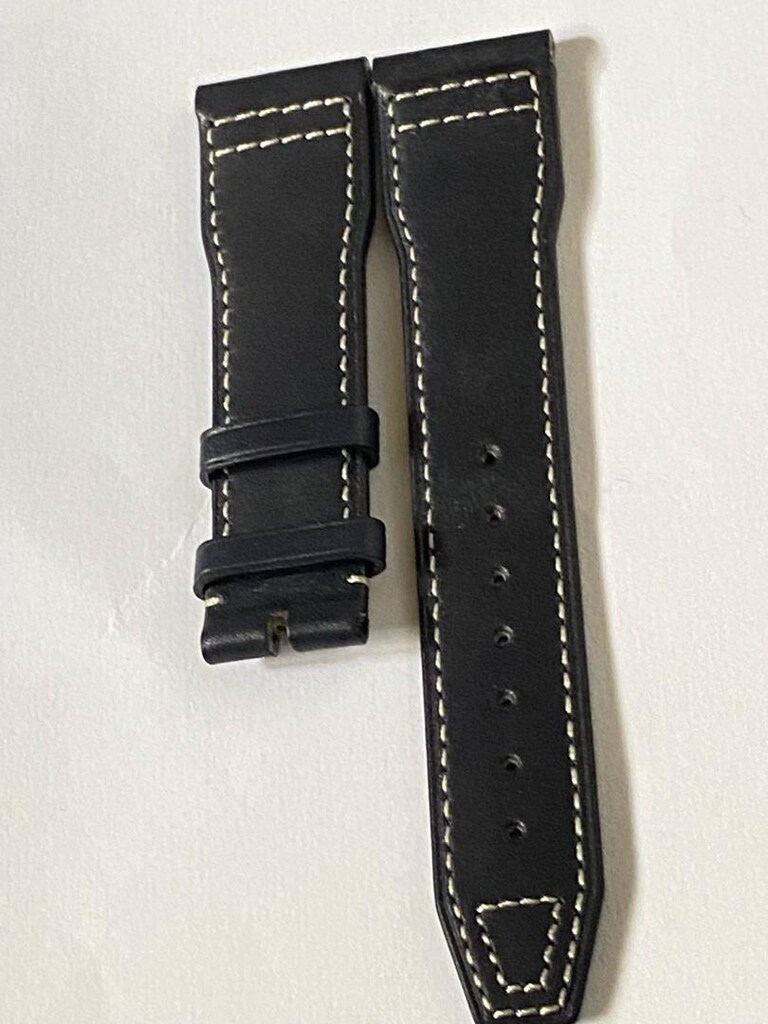 IWC siyah deri kordon kolay tak çıkart 21 mm - 6
