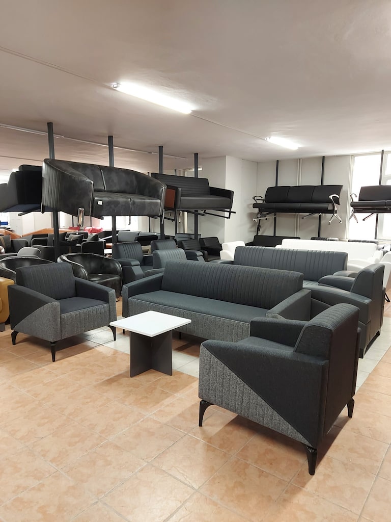 KLAS OFİS ÜSKÜDAR GRİ KUMAŞ 3+1+1 KOLTUK TAKIMI SIFIR - 4