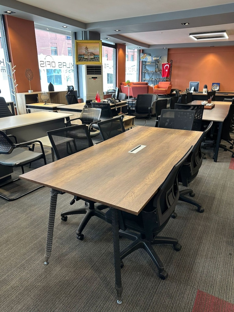 KLAS OFİS ÜSKÜDAR 200x90 cm BAROK CEVİZ TOPLANTI MASASI SIFIR - 5