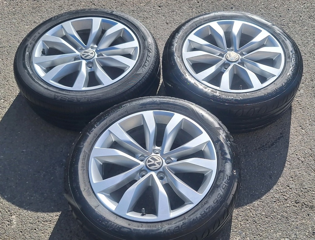 215 55 17 ORJİNAL JANT LASTİK 2 ADET JETTA CADDY GOLF AUDİ PASSAT UYUM - 3