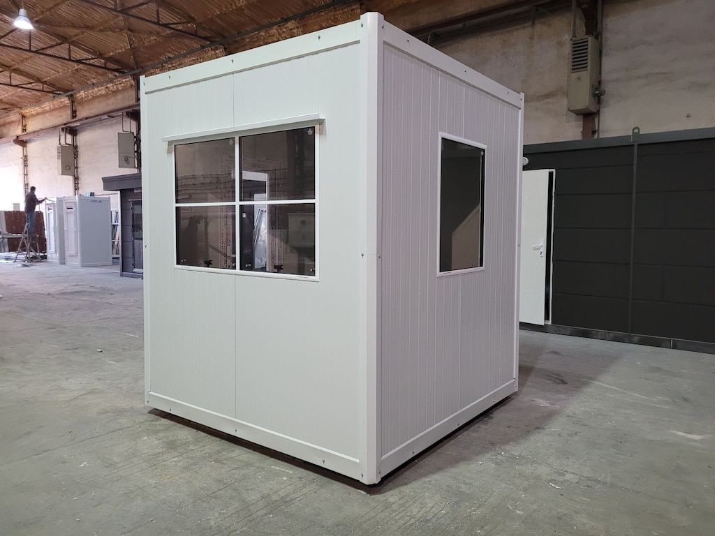 KANİNKONTEYNER YAPI KAMPANYA 210X210 GÜVENLİK KABİNİ BEKÇİ KULÜBESİ - 2