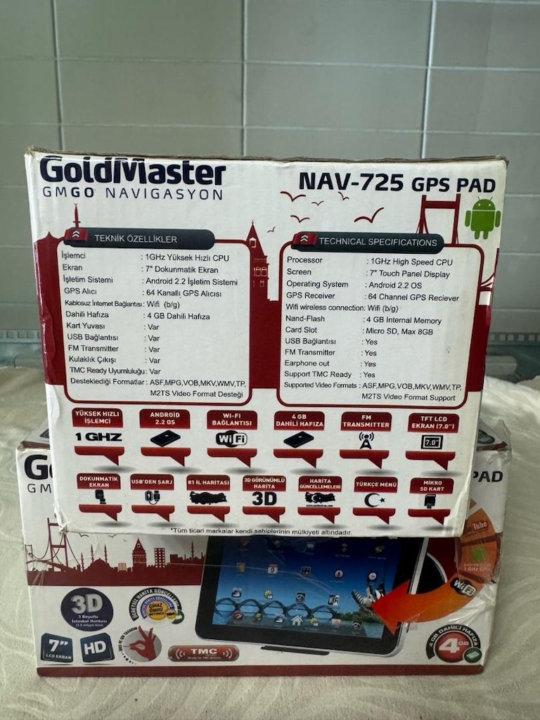 Sıfır - GoldMaster NAV-725 GPS PAD 7" Navigasyon Cihazı & Tablet - 2