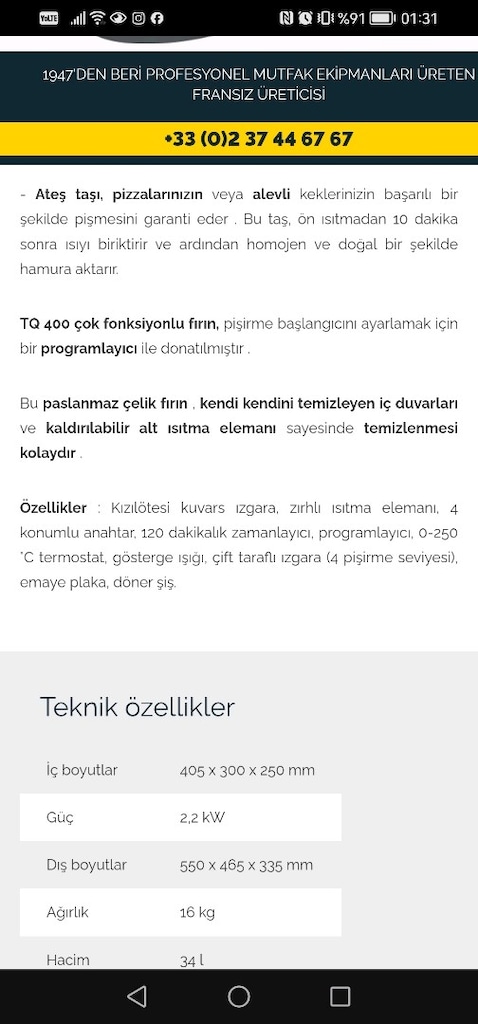 Elektrikli, turbo, quartz grill, fırın, - 5