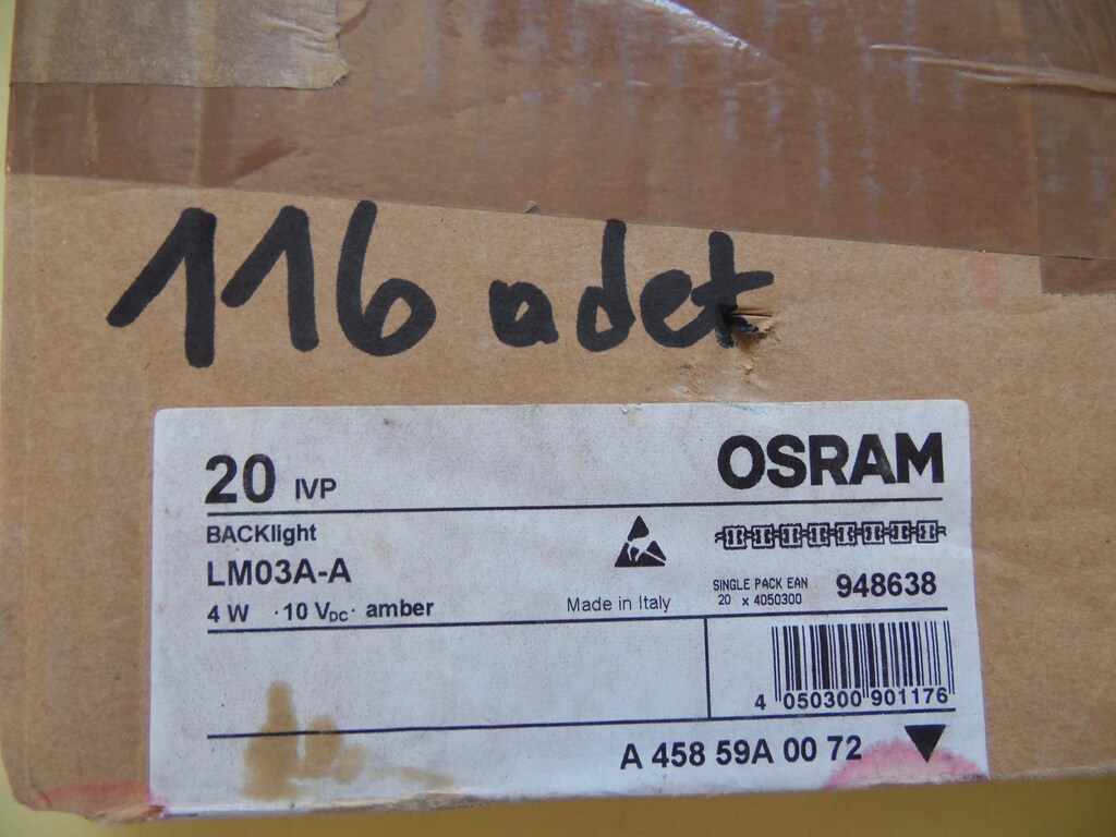 OSRAM 4W 10V iç mekan LED (Kırmızı)-Amber-196 adet- - 9