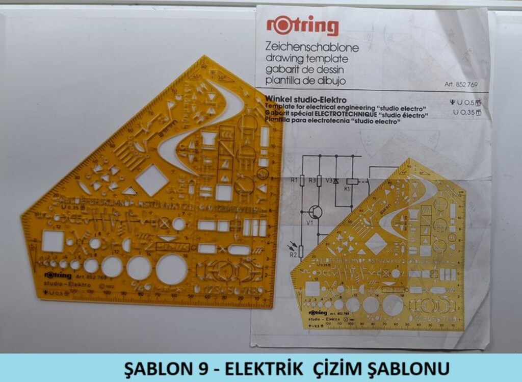 ROTRİNG RAPİD2- A3 Çizim Panosu, Çizim Şablonları, Kağıtları v.s. - 16