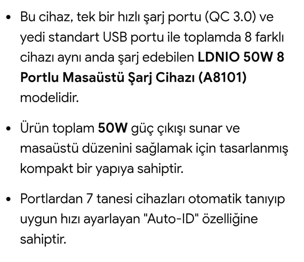 LDNIO 50W ŞARJ İSTASYONU - 6