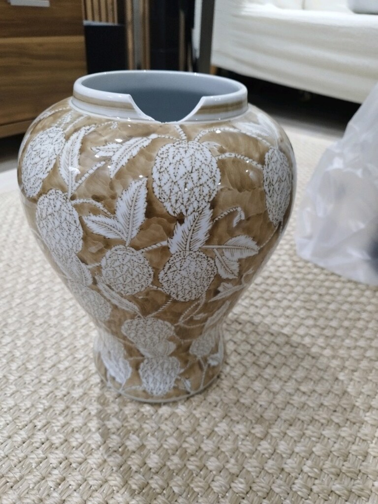 Yargıcı Home Kapaklı Seramik Vazo Dekoratif Küp Ağız Kısmından Kusurlu - 4