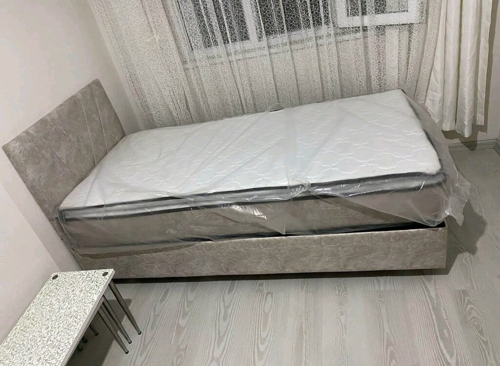Sıfır 3 Kapılı Bohem Dolap + Tek Kişilik Baza + Yatak + Başlık - 13