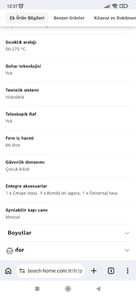 Boch set üstü ocak ve fırın seti - 13