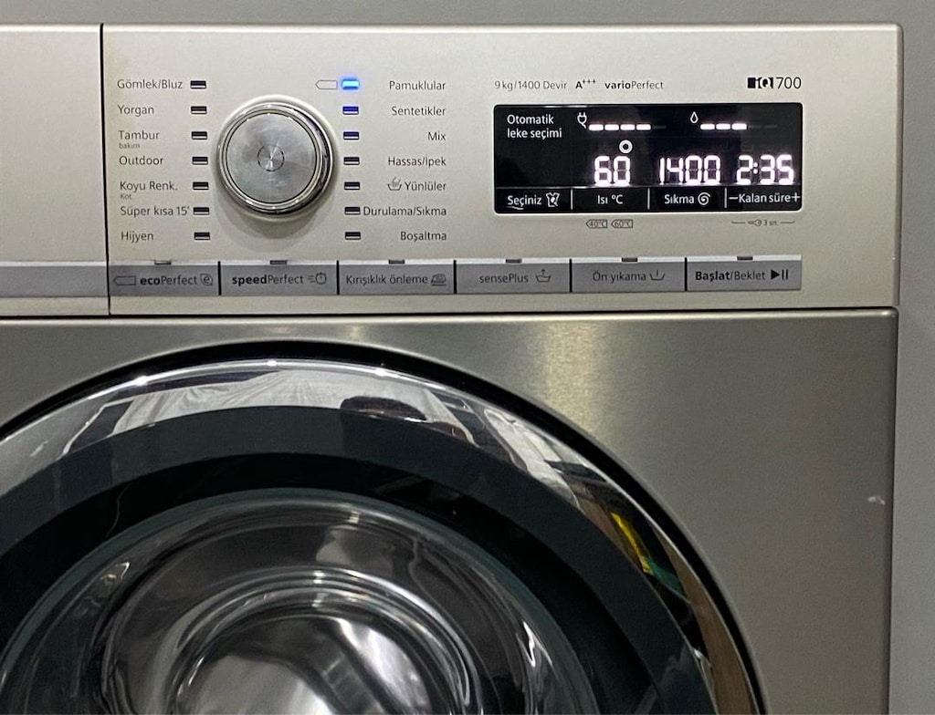 Siemens İnox 9 Kg 1400 Devirli İnverter A+++ Çamaşır Makinesi - 4