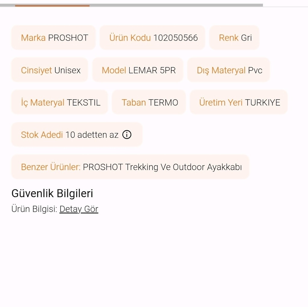 PRoshot LEMAR 5PR Outdoor ayakkabı - 11