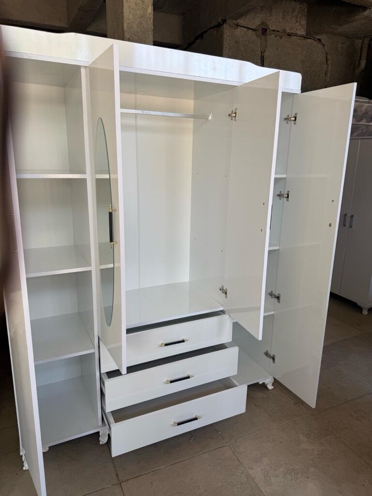 lüks dört kapılı elbise dolabı - 4