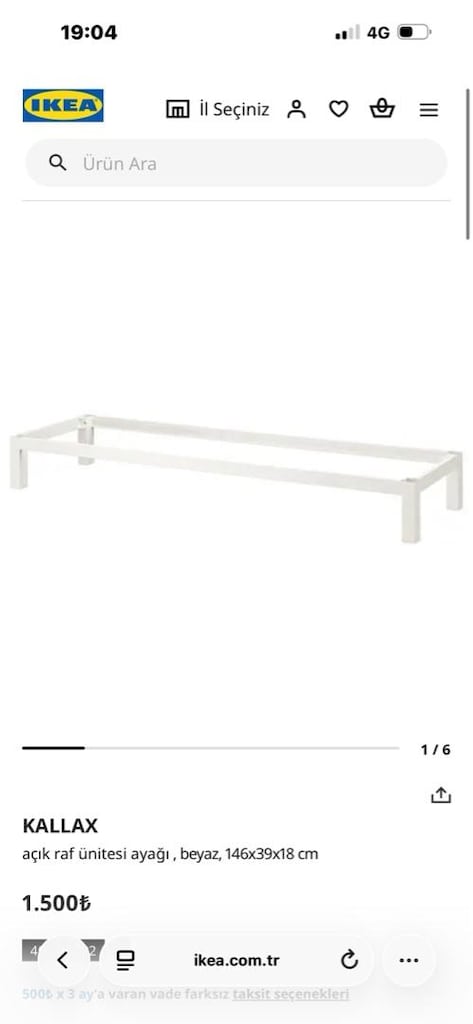 Ikea kallax açık raf ünitesi ve ayağı - 7