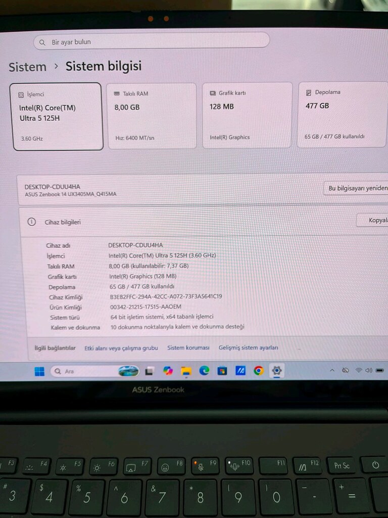SIFIRDAN FARKSIZ ASUS ZENBOOK 14 OLED - 9