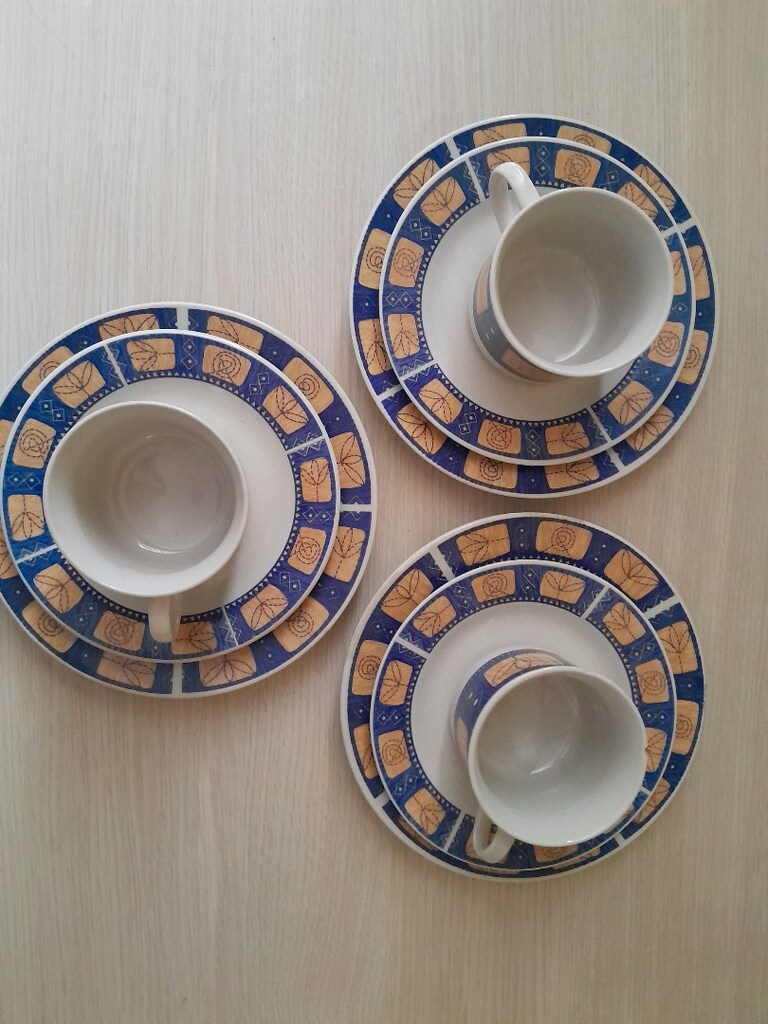 Wellco Design Alman Porseleni 3 Kişilik Kahve Seti (9 Parça) - 2