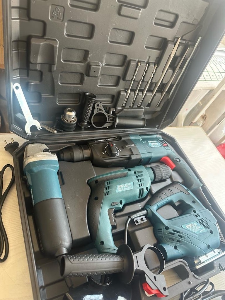 Matkap seti 4 Lü matkap seti Dekupaj avuç taşlama Hilti kırıcı delici - 2