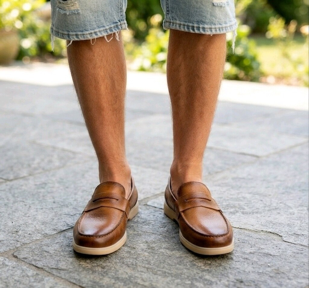 HAKİKİ DERİ LOAFER TABA (40-44) ERKEK AYAKKABI YENİ - 9