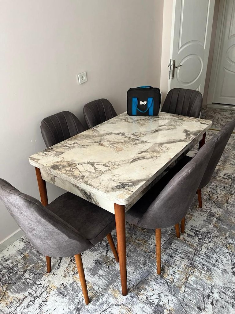 ***SIFIR*** UYGUN FİYATLI 6 KİŞİLİK AÇILABİLİR YEMEK MASASI - 11