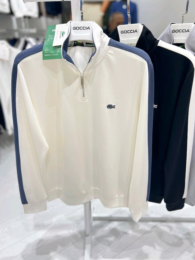 Lacoste beyaz sweatshirt