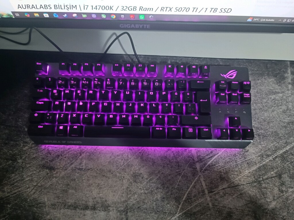 Asus rog strix scope tkl mekanik klavye - 3