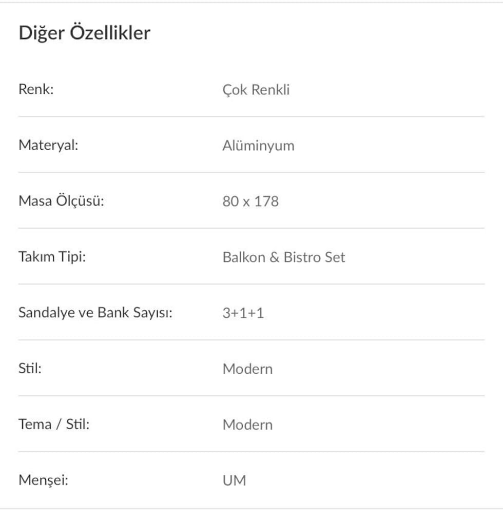 bahçe balkon mobilya takımı - 6