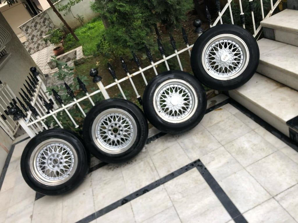 BBS RS 1.ÇELİKJANT DAYTONE LASTİK TAKIMI 195.65.15..4X100 4X108 BİJON - 8