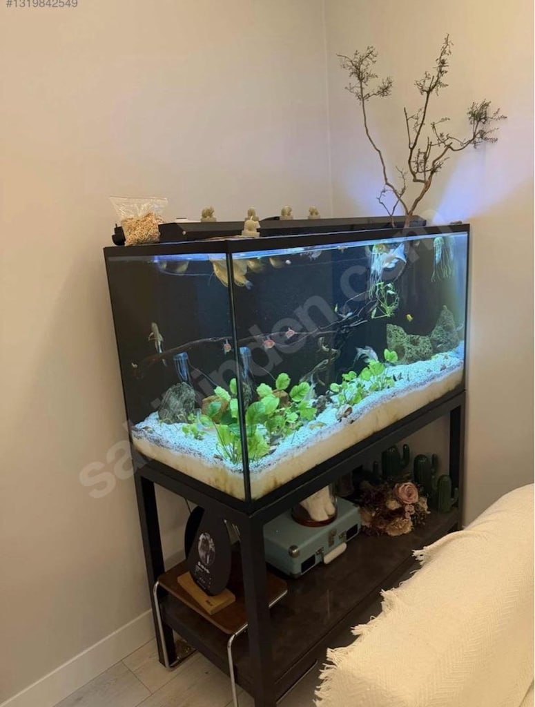 samp sistemli ultra clear camlı akvaryum set. - 2