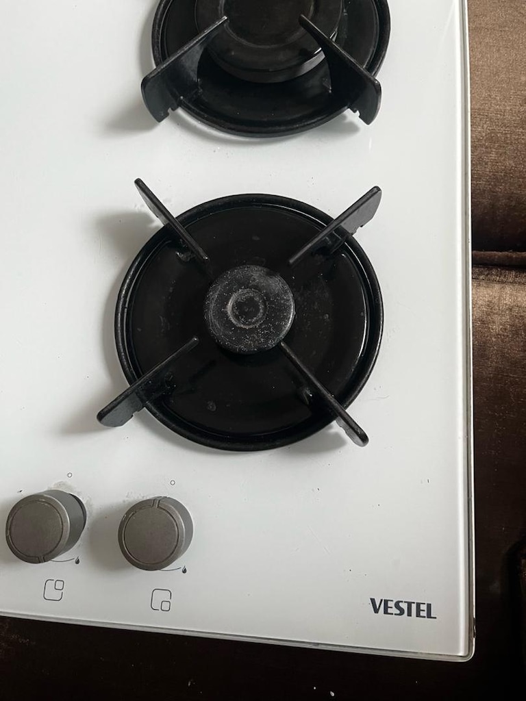 Vestel beyaz cam 4 gözlü ocak temiz yer yedikule Fatih - 3