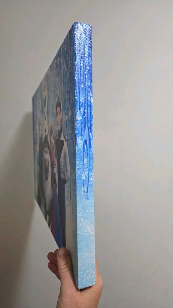 Frozen Karakterli Mavi Duvar Tablosu - 7