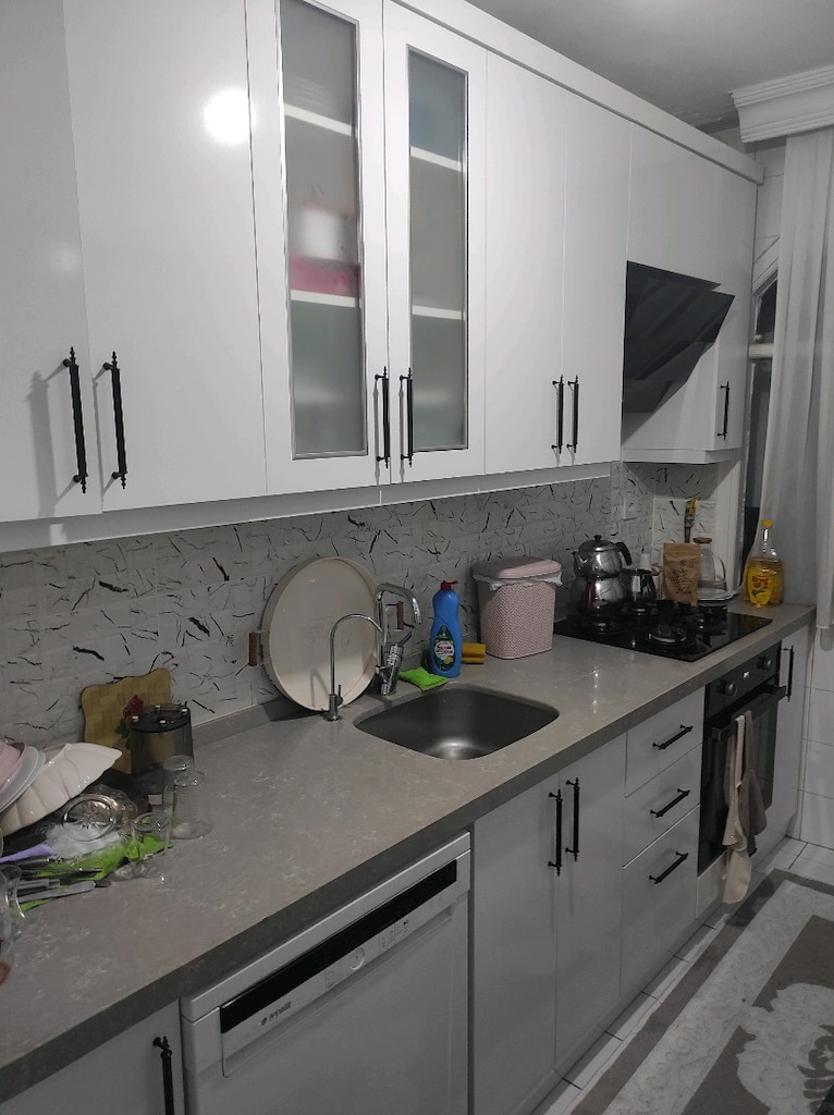 mutfak dolabı mdf cimstone mermer yeni - 2