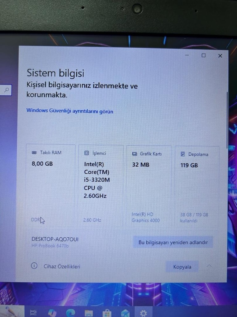 İ5işlemcili okul ders ofis işleri için uygun sorunsuz laptopTUNÇTECHNO - 5