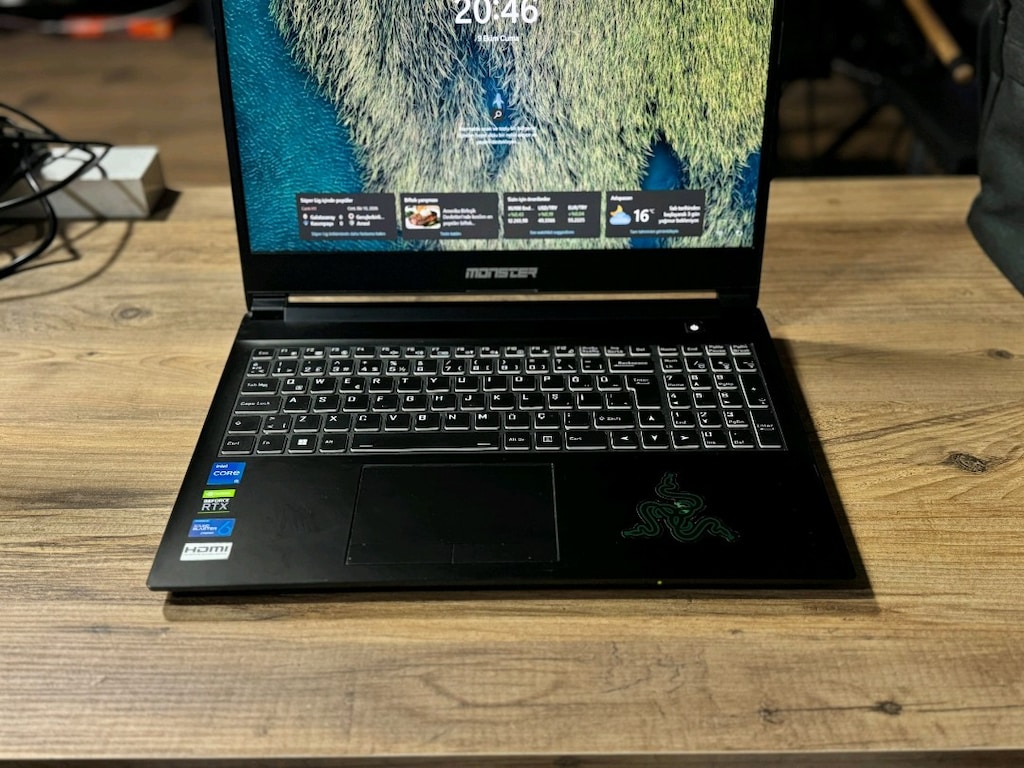 MONSTER RTX 3050TI İ5 11400F 16GB RAM 512 M2SSD TEMİZ LAPTOP - 8
