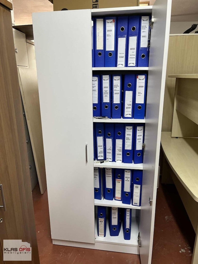 KLAS OFİS PENDİK 190x80x40 KOLEKSİYON BEYAZ DOSYA DOLABI - 4