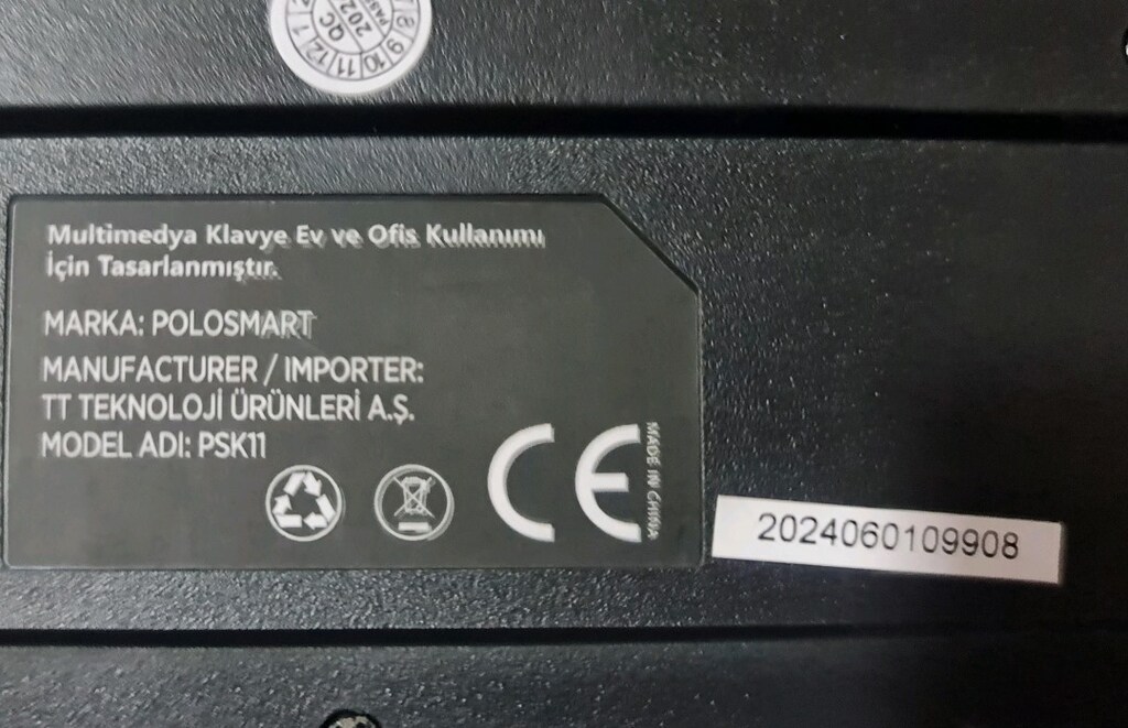 Polosmart PSK11 kablosuz klavye ve Mouse set. Sıfır kutusunda. - 5
