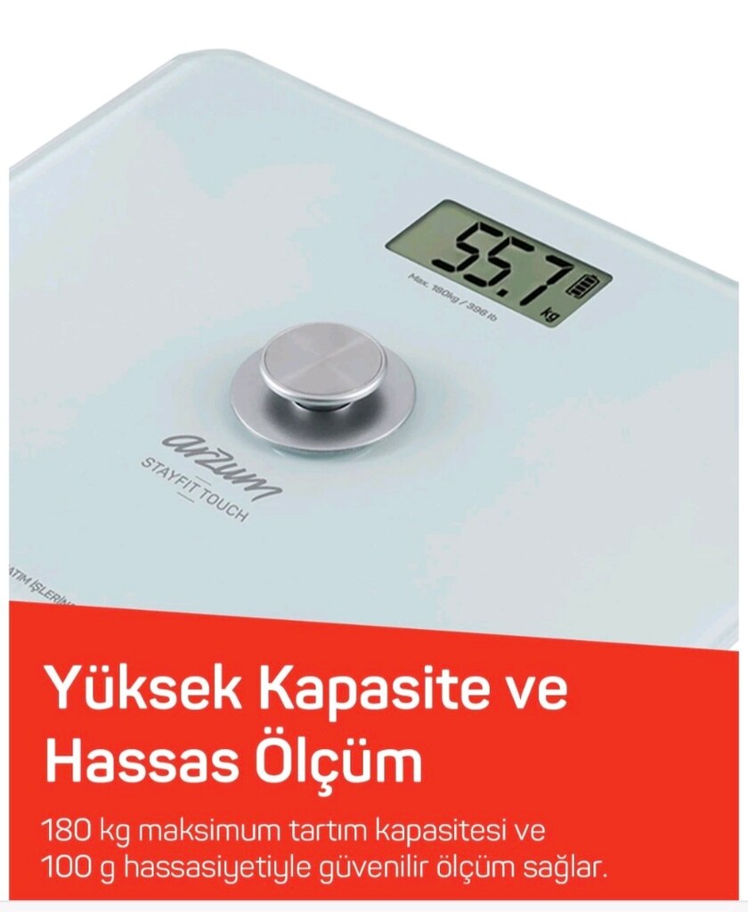 ARZUM COLORFIT PİLSİZ BASKÜL TARTI - 7