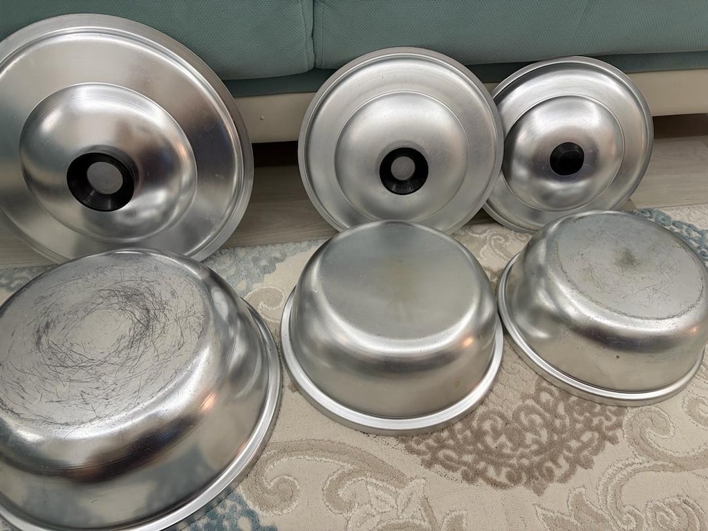 3lü aminyum tencere kapaklı - 2