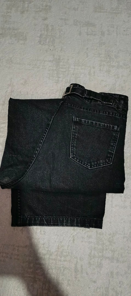 BAGGY Yüksek Bel Siyah Toka detaylı kot - jeans — görsel 3/7
