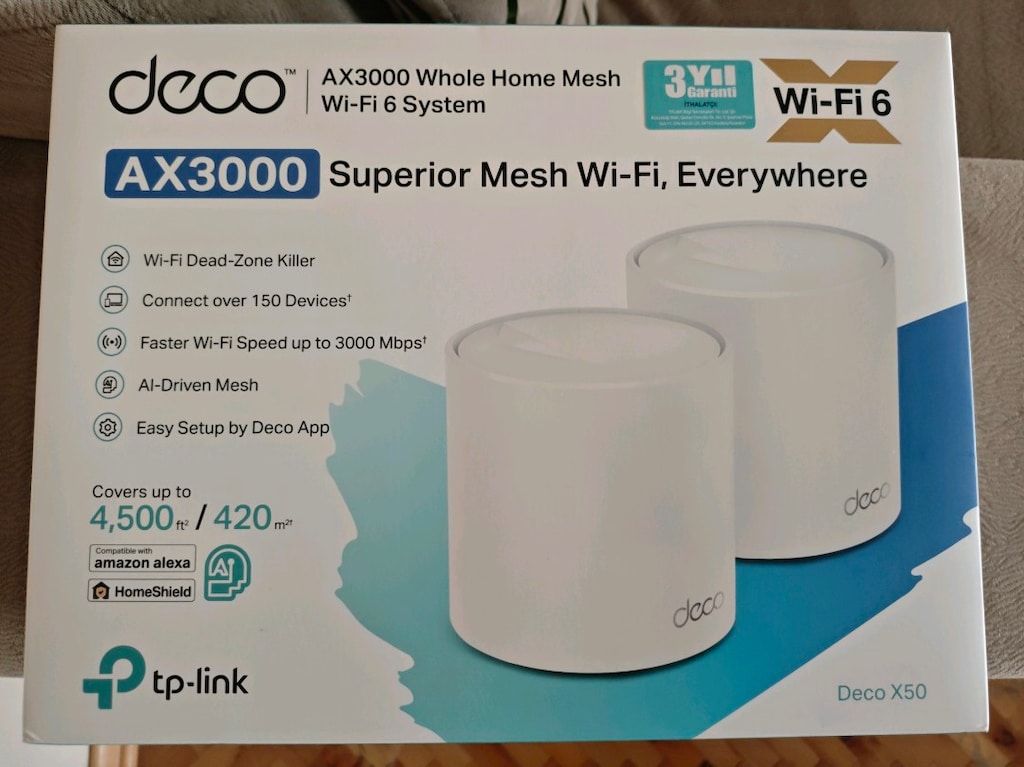 2'li TP-Link Deco X50 AX3000 Mesh - letgo'dan Sıfırından Uygun Fiyata Al