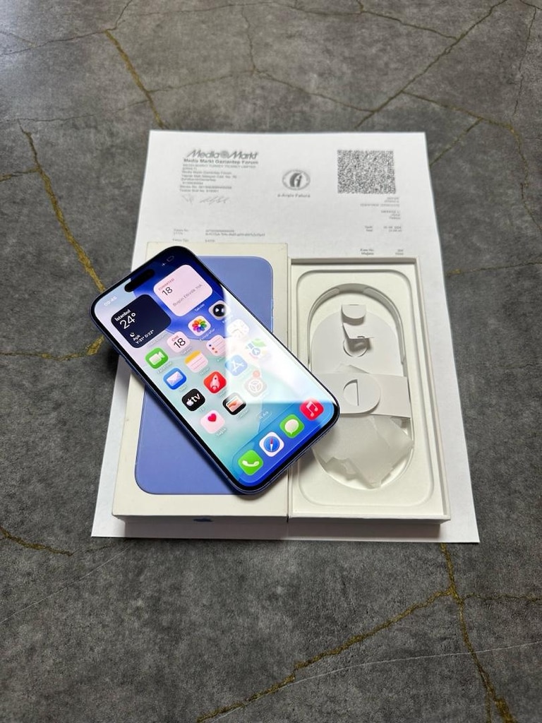 iPhone 16 yurtiçi kutulu faturalı 21 ay garantili pil 100 - 9