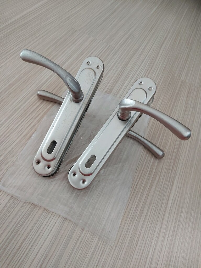 1 Takım Gümüş Kapı Kolu Takımı - 2