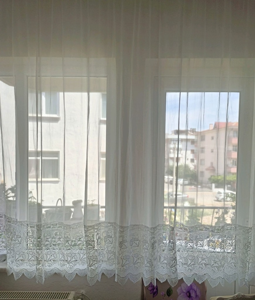 tül perde büzgülü boy 178 cm en 213 cm - 6