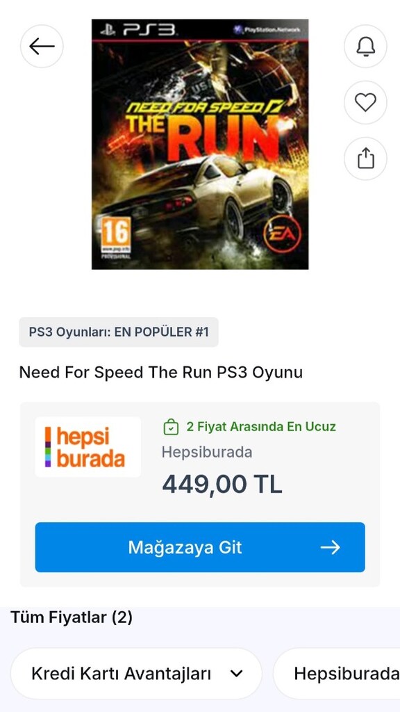 NEED FOR SPEED PS3 EFSANE YARIŞ OYUNU SIFIR GİBİ ÇİZİKSİZ TEMİZDİR - 5