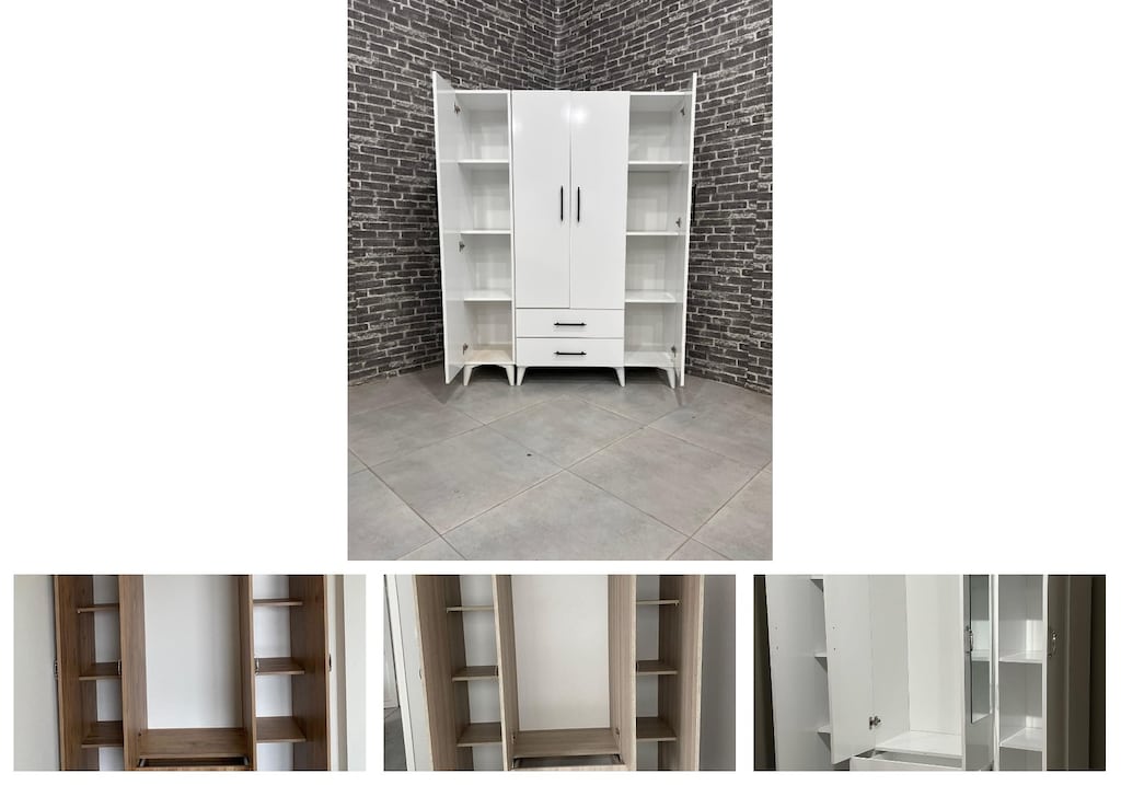 4 kapaklı elbise dolabı zzqrhbnakm - 4