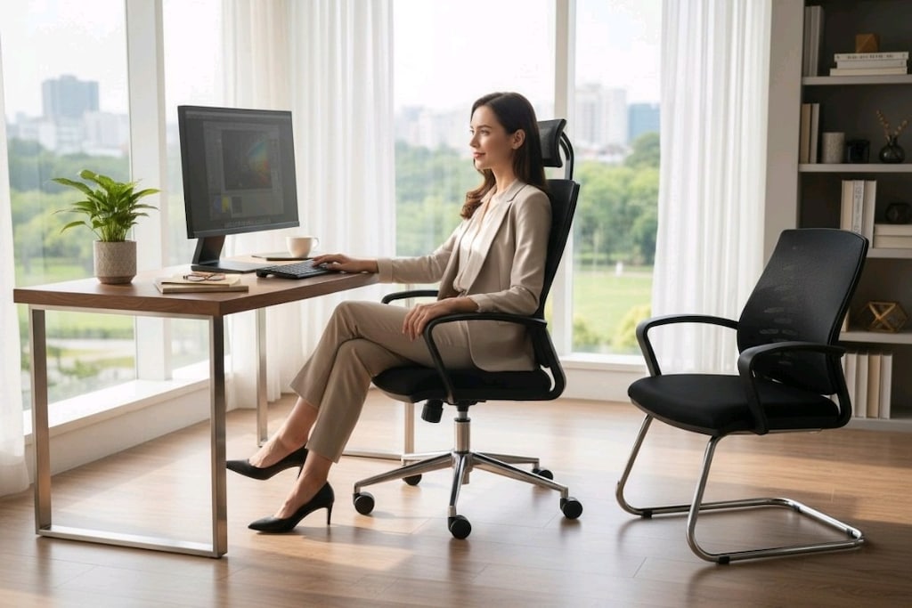 Fileli Koltuk Ayaklı Sandalye Misafir Koltuğu Nakliye Dahil Sıfır - 3