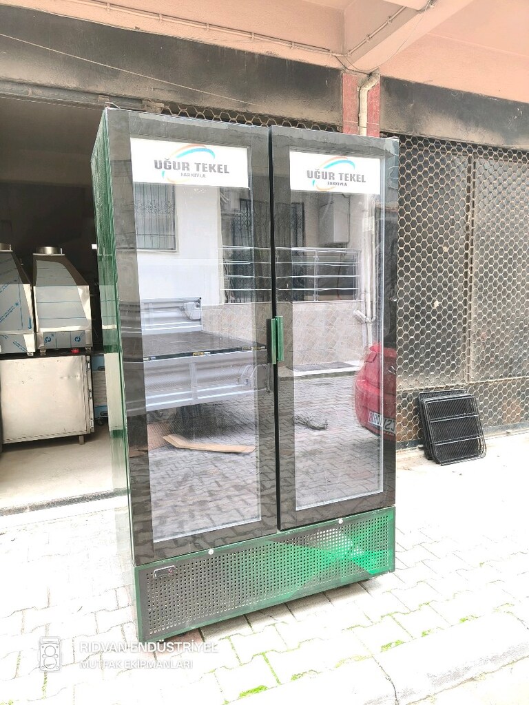meşrubat dolabı içecek dolabı çift kapaklı kola su ayran dolabı - 11