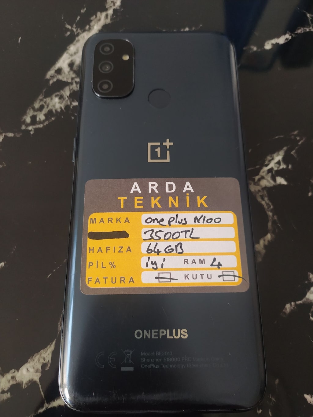 one plus n100 modeli sorunsuz telefon 64 gb hafıza