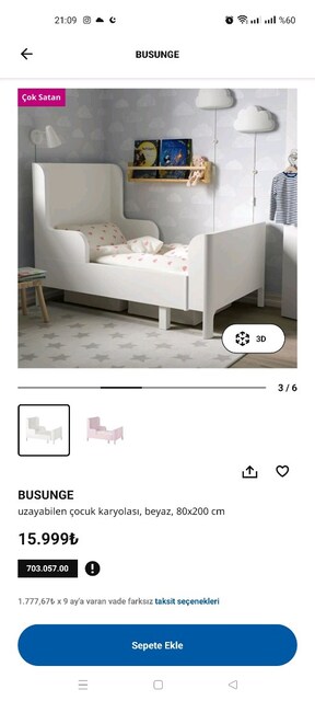 ikea busunge karyola