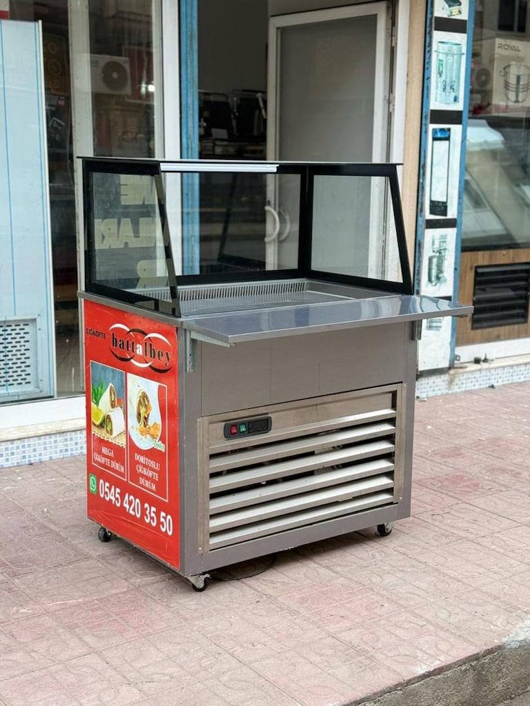 çiğ köfte dolabı çiğ köfte tezgahı çiğ köfte meze dolabı - 16